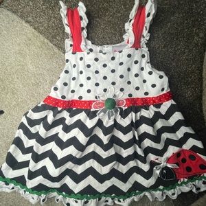 Nannette ladybug dress